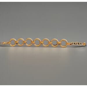 Brighton Kindred Link Two Tone Bracelet 8.25 “with Lobster Claw Clasp adjustable